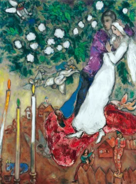 Les trois cierges by Marc Chagall (Inspired by)