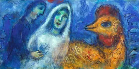 Les Mariés au Coq by Marc Chagall (Inspired by) Les Mariés au Coq by Marc Chagall (Inspired by)