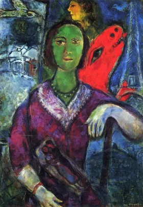 Portrait of Vava by Marc Chagall (Inspired by)
