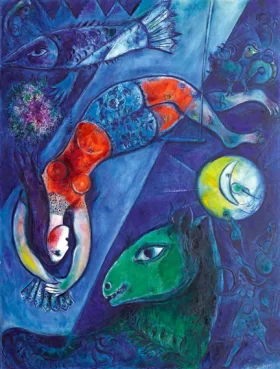 The Blue Circus by Marc Chagall (Inspired by)