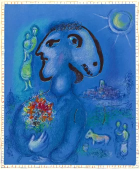 The Blue Village (Second Version) by Marc Chagall (Inspired by)