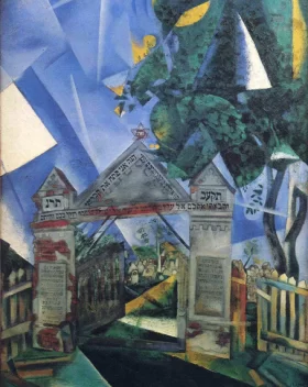 The Cemetery Gates 1917 by Marc Chagall (Inspired by)