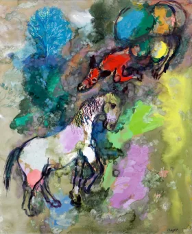 Le Cheval et L'âne by Marc Chagall (Inspired by)
