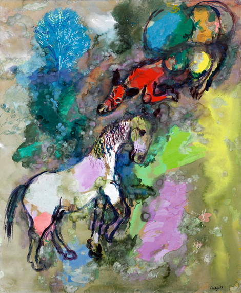 Le Cheval et L’âne by Marc Chagall (Inspired by), oil painting reproduction on canvas Le Cheval et L'âne by Marc Chagall (Inspired by)