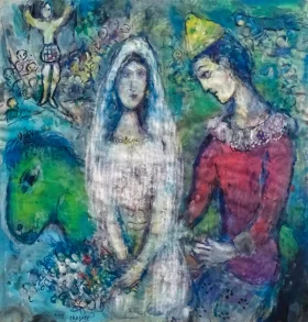 Confidences au cirque by Marc Chagall (Inspired by)