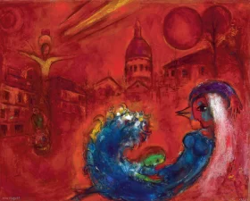 Place du Tertre by Marc Chagall (Inspired by)