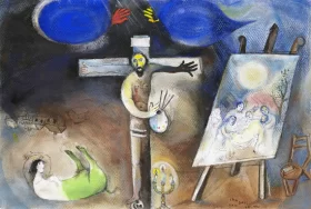 Painter Crucified by Marc Chagall (Inspired by)