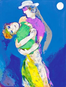 Les Amants au Clair de Lune by Marc Chagall (Inspired by)