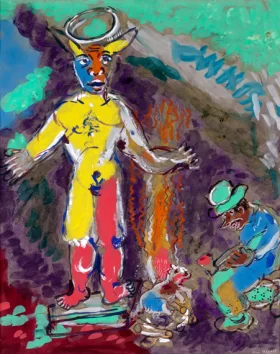 L'homme et L'idole de Bois by Marc Chagall (Inspired by)