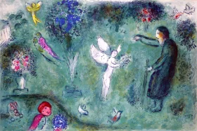 Daphnis and Chloe by Marc Chagall (Inspired by)