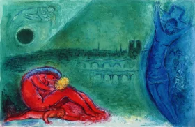 Quai de la Tournelle by Marc Chagall (Inspired by)