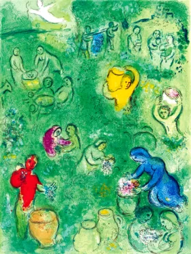 Daphnis and Chloe- the Wine Harvest by Marc Chagall (Inspired by)