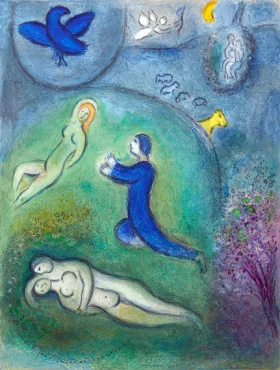 Daphnis and Lycenion by Marc Chagall (Inspired by)