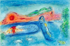 Death of Dorcon by Marc Chagall (Inspired by)