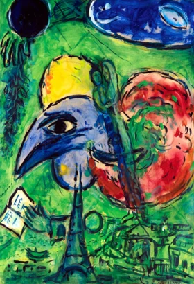 Étude Pour Les Boulevards by Marc Chagall (Inspired by)
