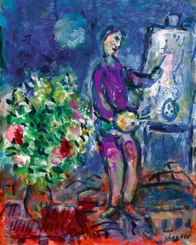 L'artiste Sur Les Toits by Marc Chagall (Inspired by)