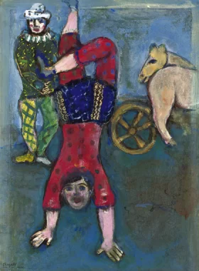 Clown et acrobate by Marc Chagall (Inspired by) Clown et acrobate by Marc Chagall (Inspired by)