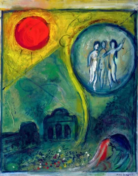 Le Carrousel Du Louvre, Étude by Marc Chagall (Inspired by) Le Carrousel Du Louvre, Étude by Marc Chagall (Inspired by)