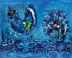 Evocation Du Village Natal by Marc Chagall (Inspired by) Evocation Du Village Natal by Marc Chagall (Inspired by)