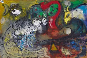 La Femme-Poisson, Étude by Marc Chagall (Inspired by) La Femme-Poisson, Étude by Marc Chagall (Inspired by)