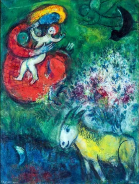 Mother and child by Marc Chagall (Inspired by)