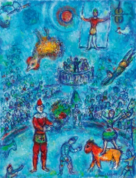 Le petit cirque bleu by Marc Chagall (Inspired by)