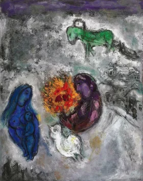 Le cheval vert by Marc Chagall (Inspired by)