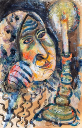 Femme à la Bougie by Marc Chagall (Inspired by)