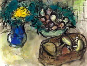 Cèpes et Fleurs Jaunes by Marc Chagall (Inspired by)