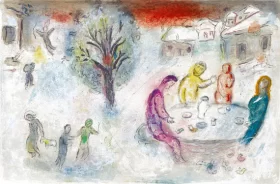 The Meal at Dryas's House by Marc Chagall (Inspired by) The Meal at Dryas's House by Marc Chagall (Inspired by)