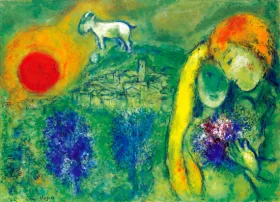 Les Amoureux de Vence by Marc Chagall (Inspired by)
