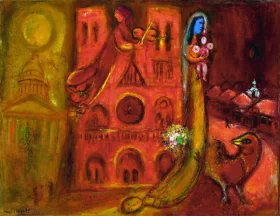 Notre-Dame by Marc Chagall (Inspired by)