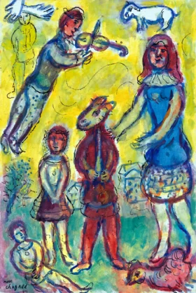Les Musiciens by Marc Chagall (Inspired by) Les Musiciens by Marc Chagall (Inspired by)