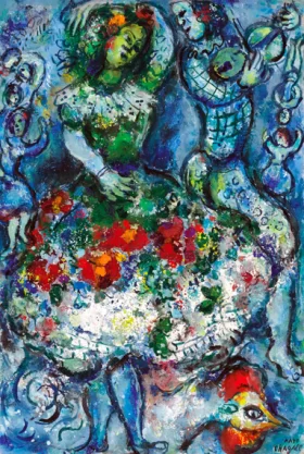 Danse vers le bonheur by Marc Chagall (Inspired by) Danse vers le bonheur by Marc Chagall (Inspired by)