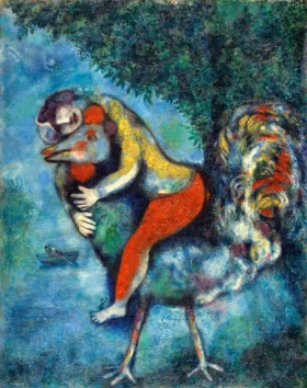 The Cock by Marc Chagall (Inspired by)
