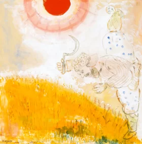 Paysan Dans Un Champs de Blé Par Un Après-Midi D'été by Marc Chagall (Inspired by) Paysan Dans Un Champs de Blé Par Un Après-Midi D'été by Marc Chagall (Inspired by)
