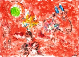 Paysage Rouge by Marc Chagall (Inspired by) Paysage Rouge by Marc Chagall (Inspired by)