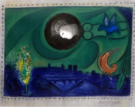 Quai de Bercy by Marc Chagall (Inspired by) Quai de Bercy by Marc Chagall (Inspired by)