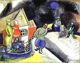 Snow, Winter in Vitebsk 1911 by Marc Chagall (Inspired by) Snow, Winter in Vitebsk 1911 by Marc Chagall (Inspired by)