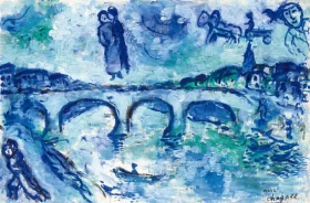 Le Pont En Bleu by Marc Chagall (Inspired by) Le Pont En Bleu by Marc Chagall (Inspired by)