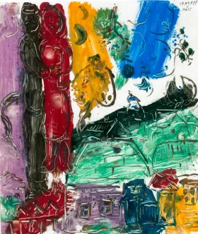 Couple Sur Les Toits by Marc Chagall (Inspired by) Couple Sur Les Toits by Marc Chagall (Inspired by)