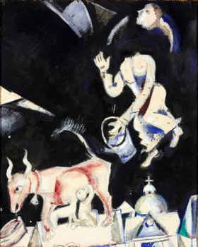 Donkey on the Roof by Marc Chagall (Inspired by) Donkey on the Roof by Marc Chagall (Inspired by)