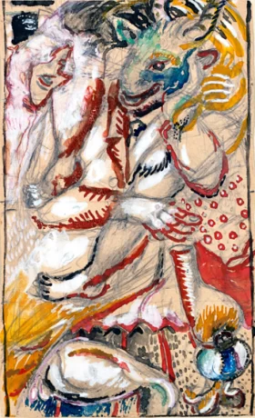 Étude Pour Dédié à Ma Fiancée by Marc Chagall (Inspired by) Étude Pour Dédié à Ma Fiancée by Marc Chagall (Inspired by)