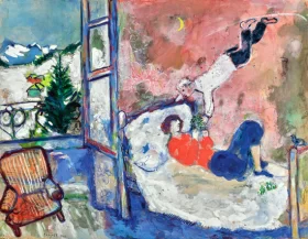 La Branche de Gui 1928 by Marc Chagall (Inspired by) La Branche de Gui 1928 by Marc Chagall (Inspired by)