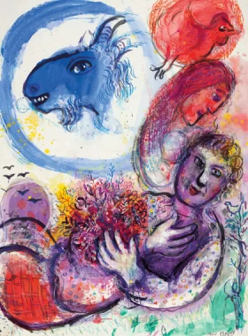 La chèvre bleue by Marc Chagall (Inspired by) La chèvre bleue by Marc Chagall (Inspired by)