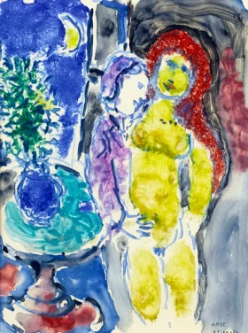 La Femme aux Cheveux Rouges by Marc Chagall (Inspired by) La Femme aux Cheveux Rouges by Marc Chagall (Inspired by)