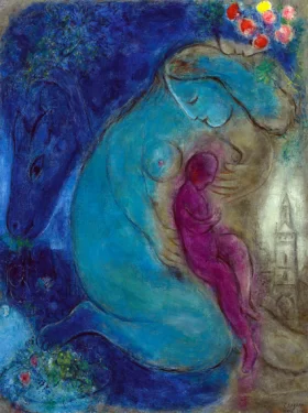 Le quai aux fleurs by Marc Chagall (Inspired by) Le quai aux fleurs by Marc Chagall (Inspired by)