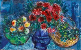 Le Vase Bleu aux Deux Corbeilles de Fruits by Marc Chagall (Inspired by) Le Vase Bleu aux Deux Corbeilles de Fruits by Marc Chagall (Inspired by)