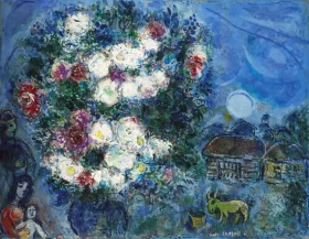 Bouquet dans la campagne by Marc Chagall (Inspired by) Bouquet dans la campagne by Marc Chagall (Inspired by)