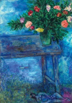 Nu sous la table by Marc Chagall (Inspired by)